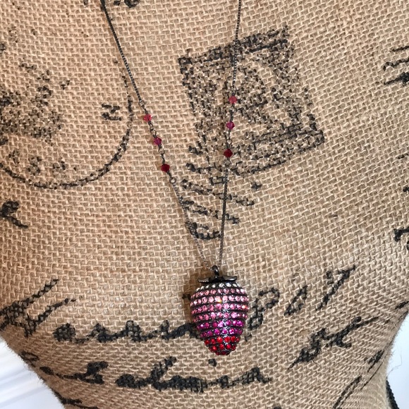 Park Lane Jewelry - Park Lane Swarovski Crystal Strawberry Necklace Park Lane Jewelry - Park Lane Swarovski Crystal Strawberry Necklace